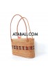 Ata unique women bag with coco wood